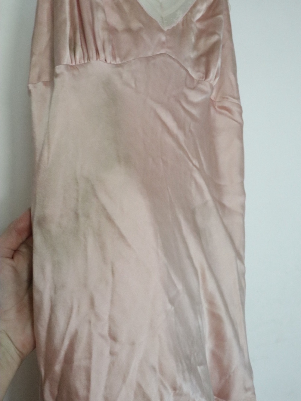 100% Silk Lace-Trim Slip Dress - Picture 4 of 8
